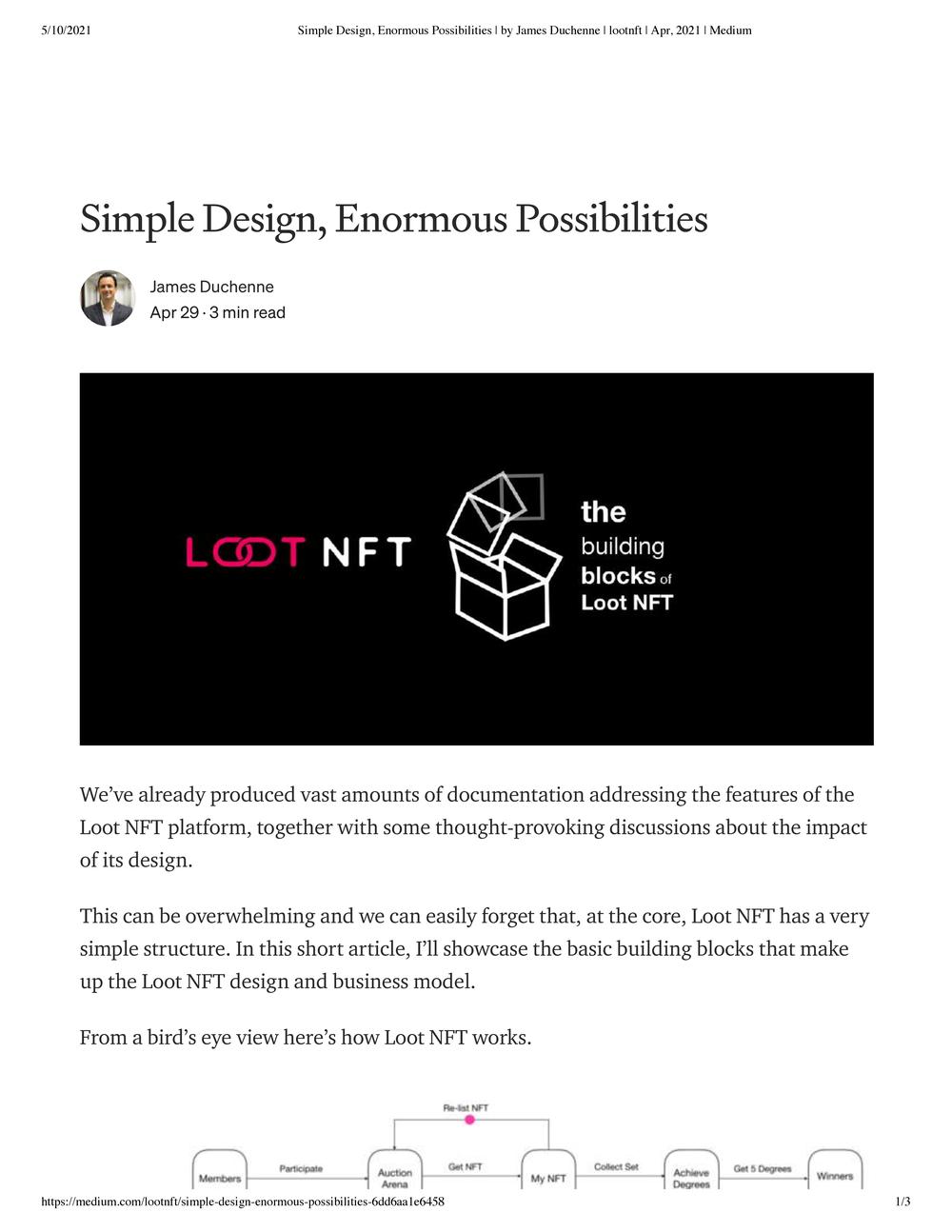 Loot NFT Pre-12 May Articles