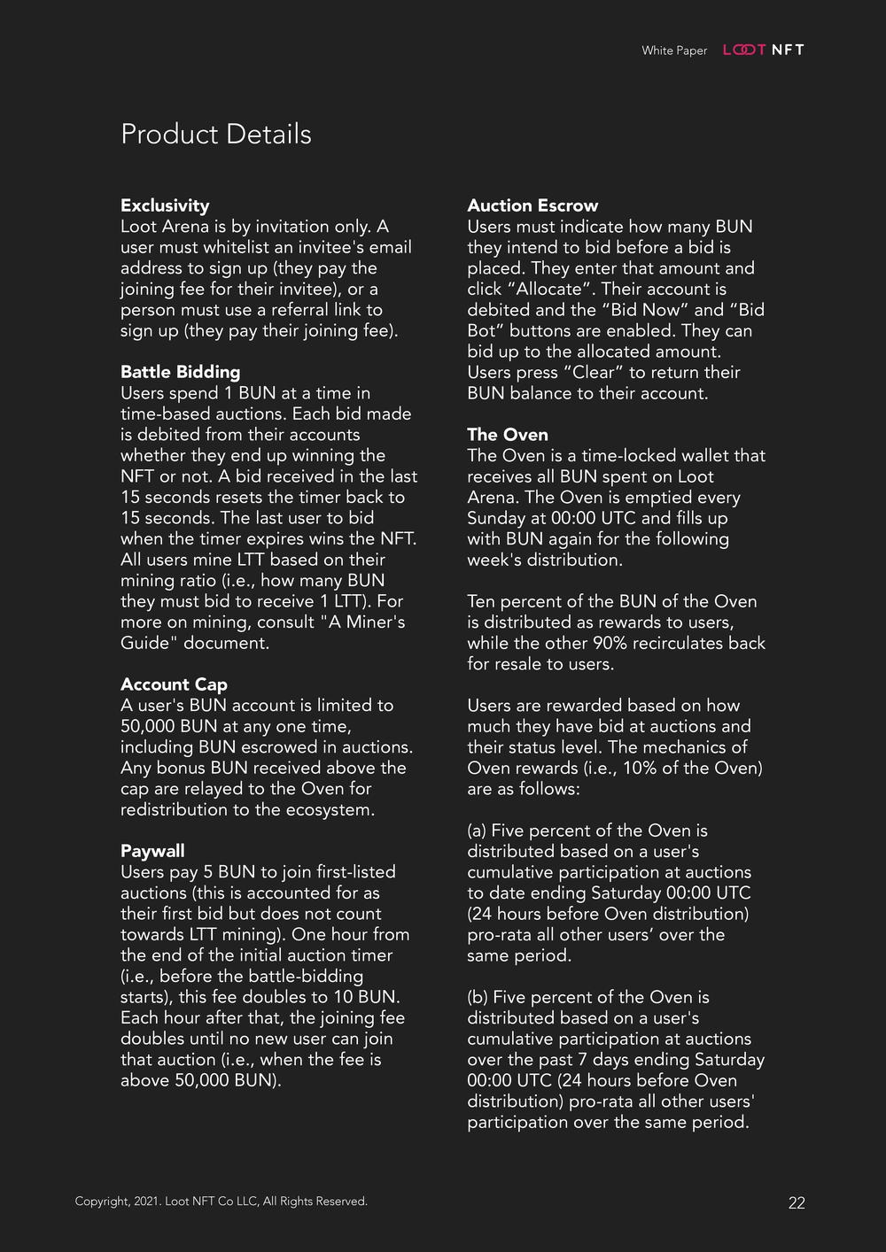 Loot NFT White Paper